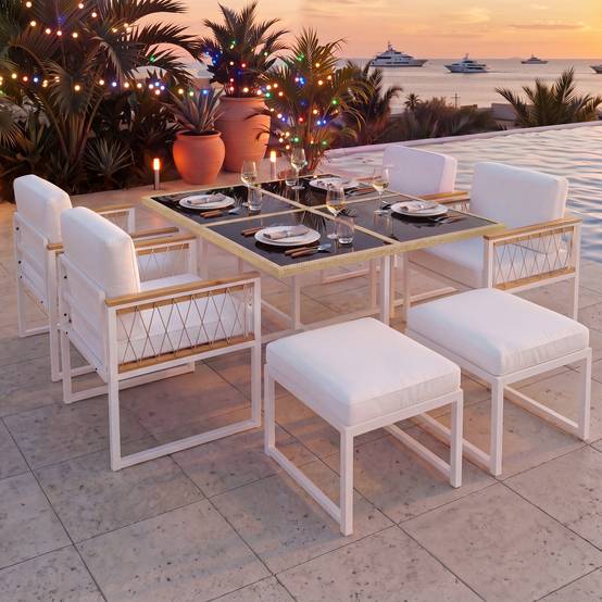 Set 7 pièces 117 cm – robuste, imperméable, résiste aux UV - Image 7