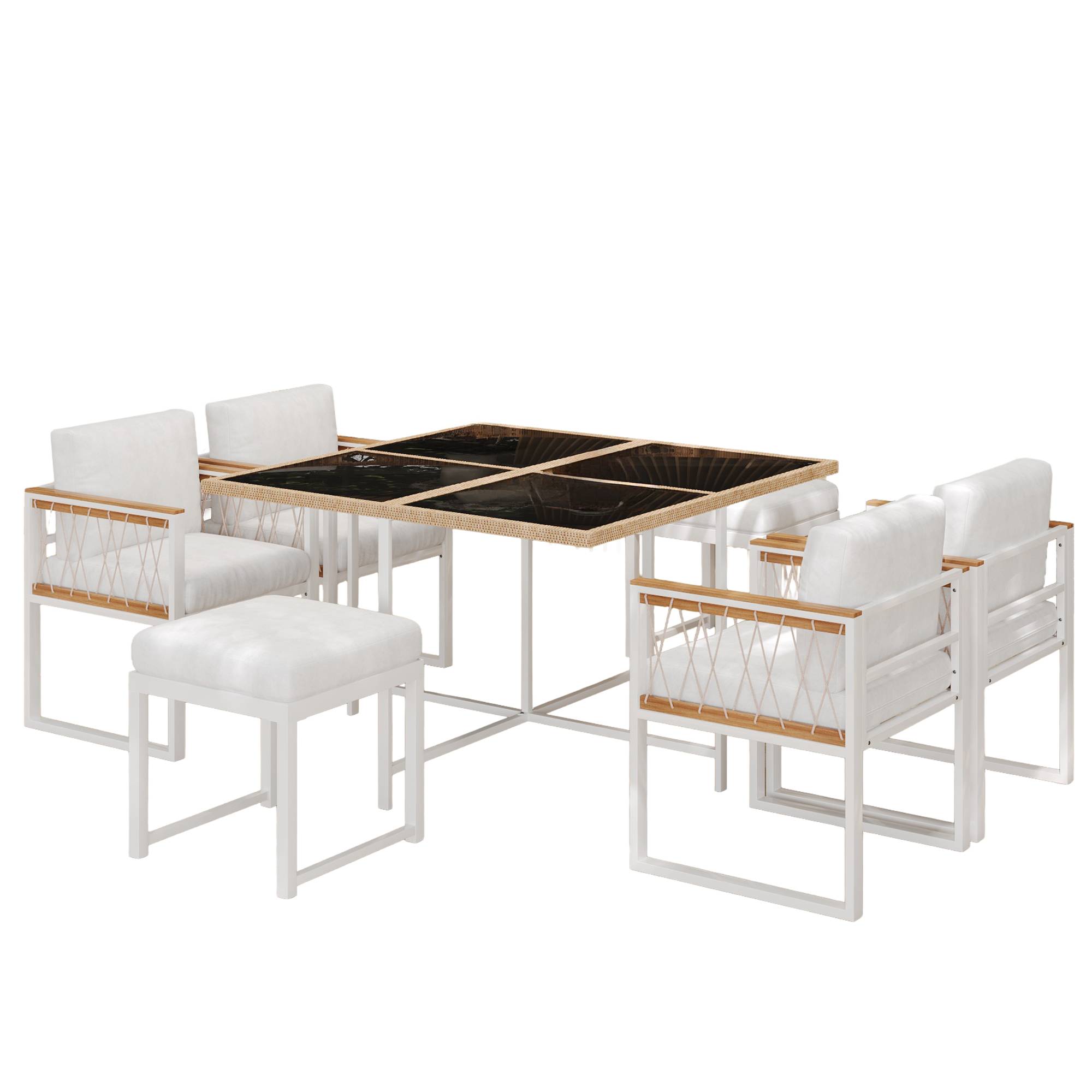 Set 7 pièces 117 cm – robuste, imperméable, résiste aux UV - Image 1