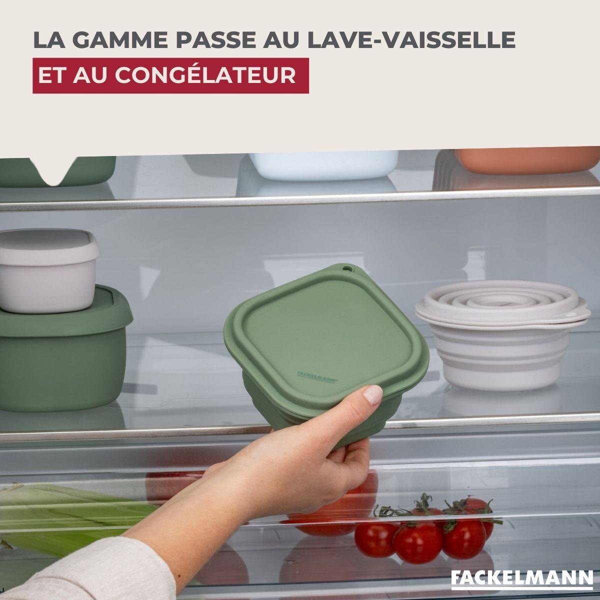 Lot de 2 lunch box 1L avec 2 ustensiles de cuisine Fackelmann Storage - Image 6
