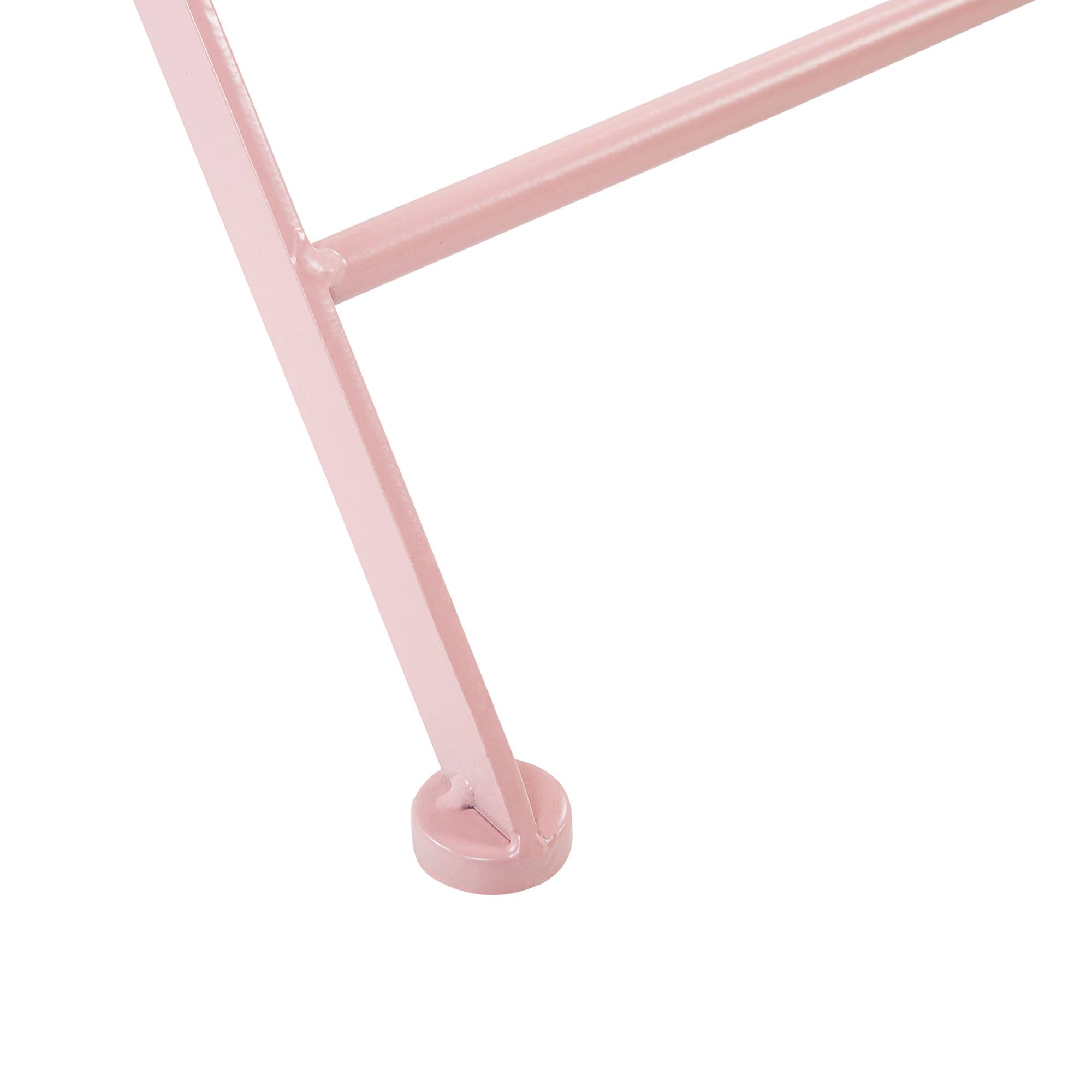 Beliani - Chaise de jardin Métal Rose ALBINIA - Beliani - Imagen 8