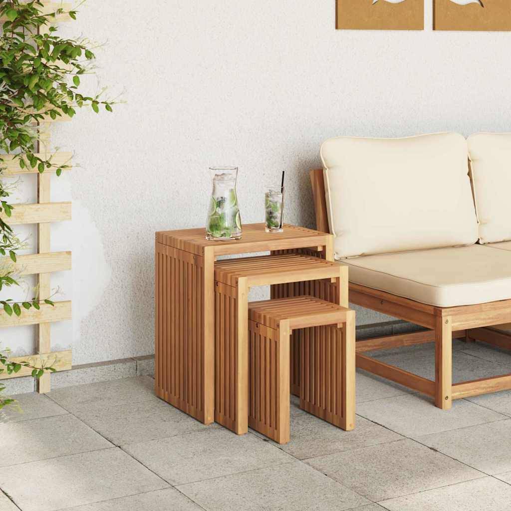 ComfortXL - Table d'Appoint de Jardin Design en Teck Massif, Petite Table d'Extérieur pour Plantes ou Boissons 33x44.5cm – ComfortXL Outdoor Living - Image 4