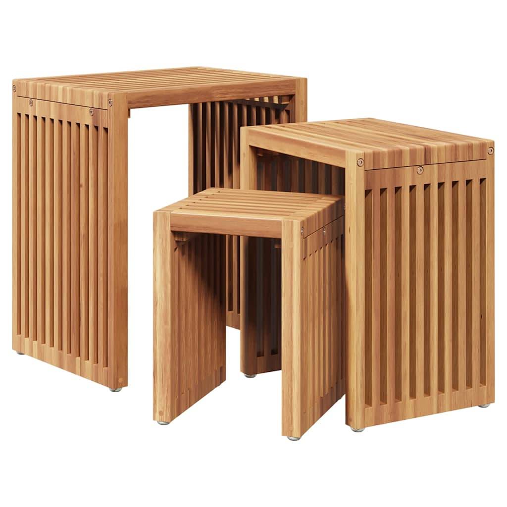 ComfortXL - Table d'Appoint de Jardin Design en Teck Massif, Petite Table d'Extérieur pour Plantes ou Boissons 33x44.5cm – ComfortXL Outdoor Living - Image 2