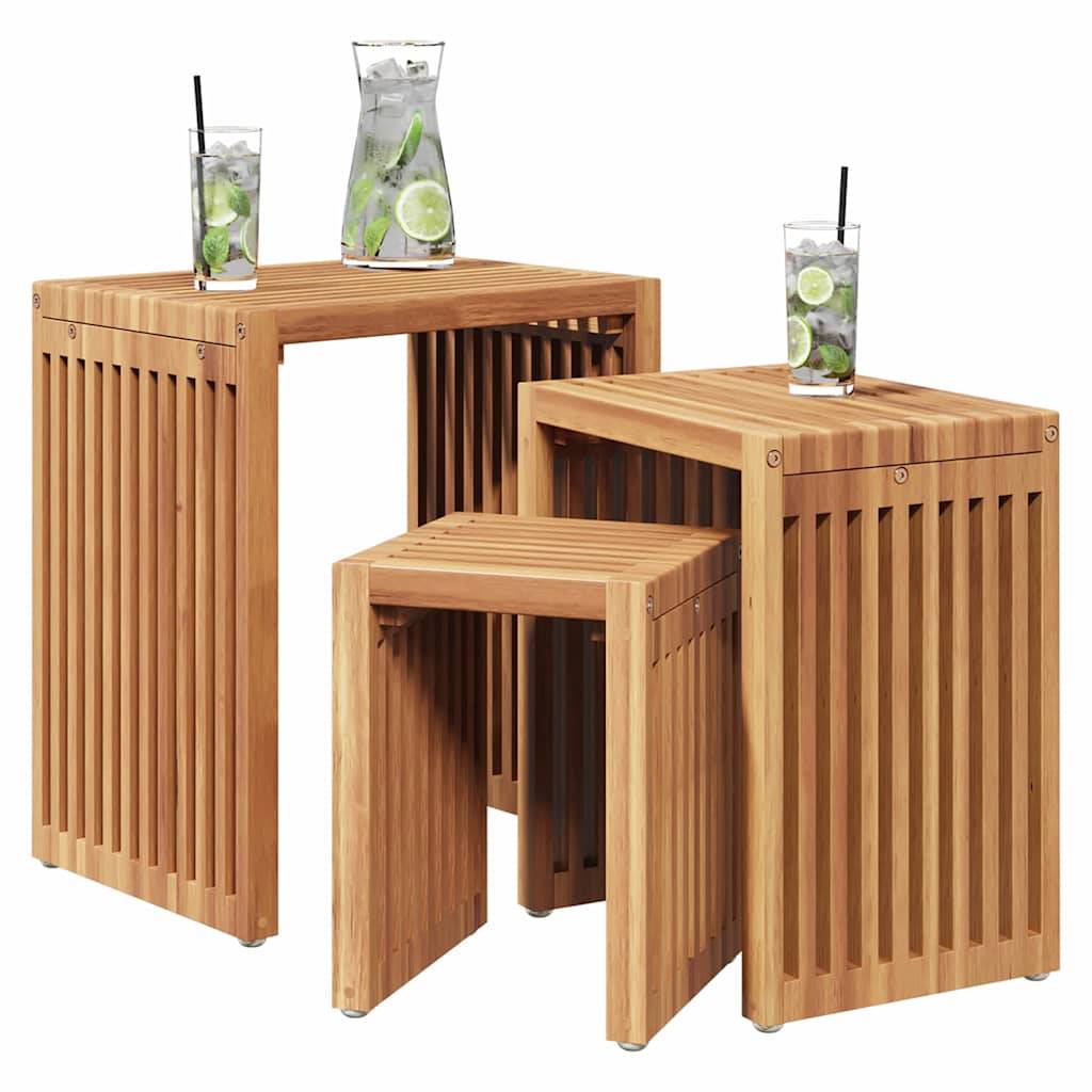 ComfortXL - Table d'Appoint de Jardin Design en Teck Massif, Petite Table d'Extérieur pour Plantes ou Boissons 33x44.5cm – ComfortXL Outdoor Living - Image 3