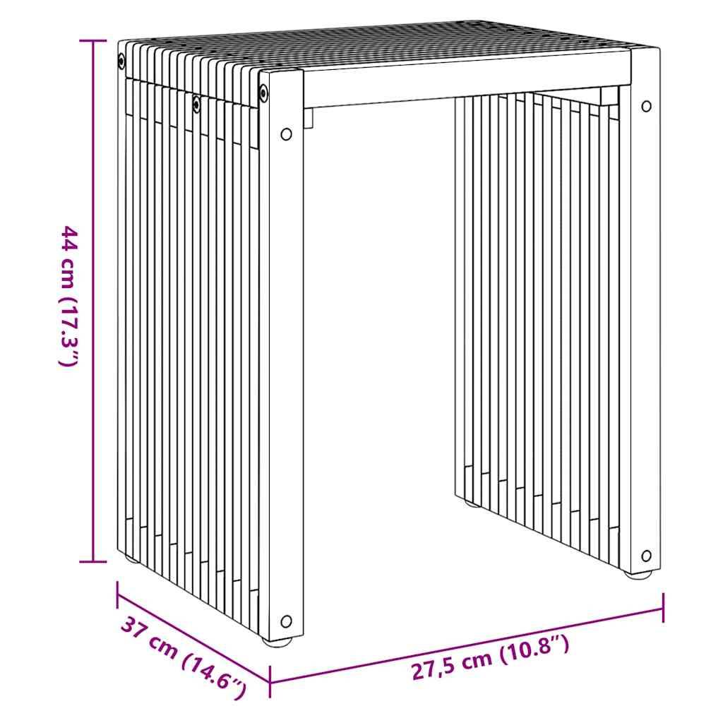ComfortXL - Table d'Appoint de Jardin Design en Teck Massif, Petite Table d'Extérieur pour Plantes ou Boissons 33x44.5cm – ComfortXL Outdoor Living - Image 8