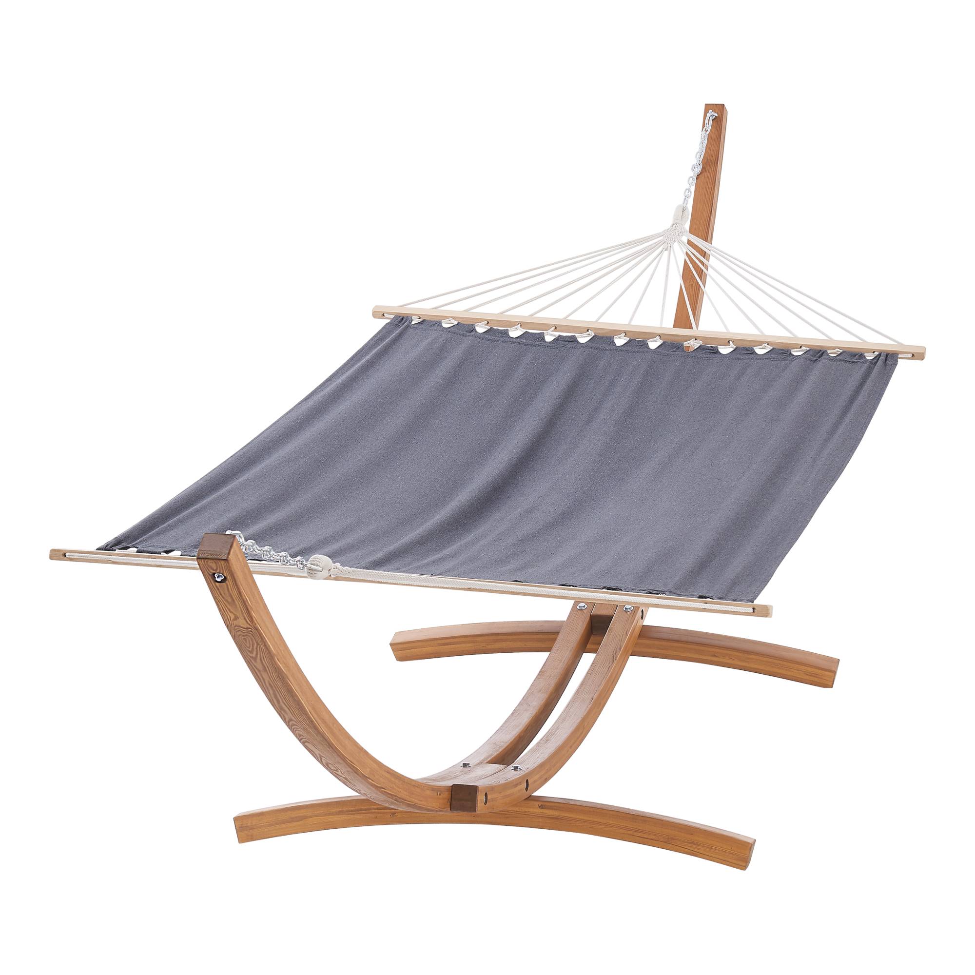 Hamac avec Grand Cadre en Bois Langadia 415 x 120 x 125 cm [en.casa] - Imagen 4