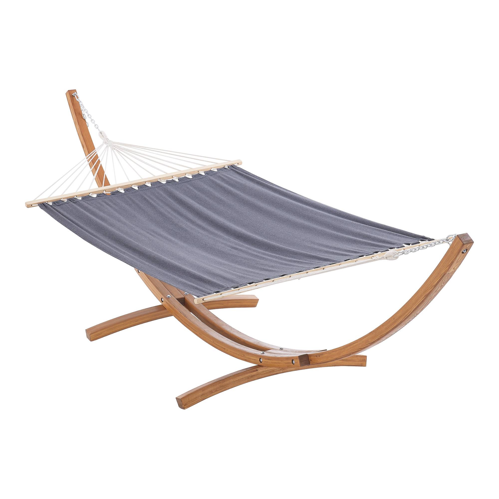 Hamac avec Grand Cadre en Bois Langadia 415 x 120 x 125 cm [en.casa] - Imagen 1