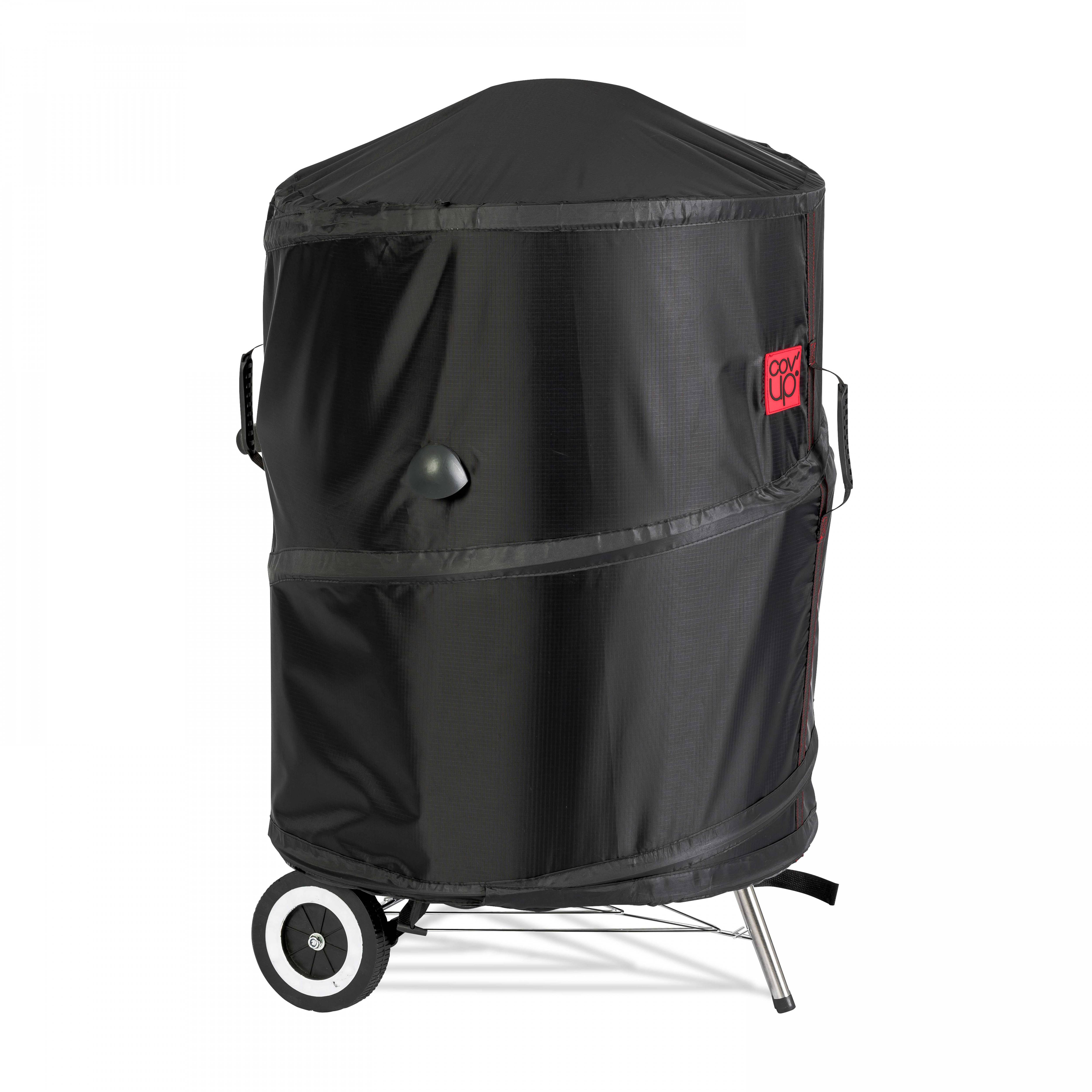 Oviala - Houuse ronde m de barbecue en polyester noir 57x72 cm Housse Pop'Up - Oviala - Imagen 1
