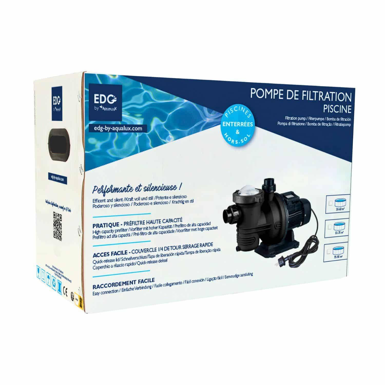 Aqualux - Pompe de filtration piscine 9-10m3/h - 30-60m3 106454 Aqualux - Imagen 9