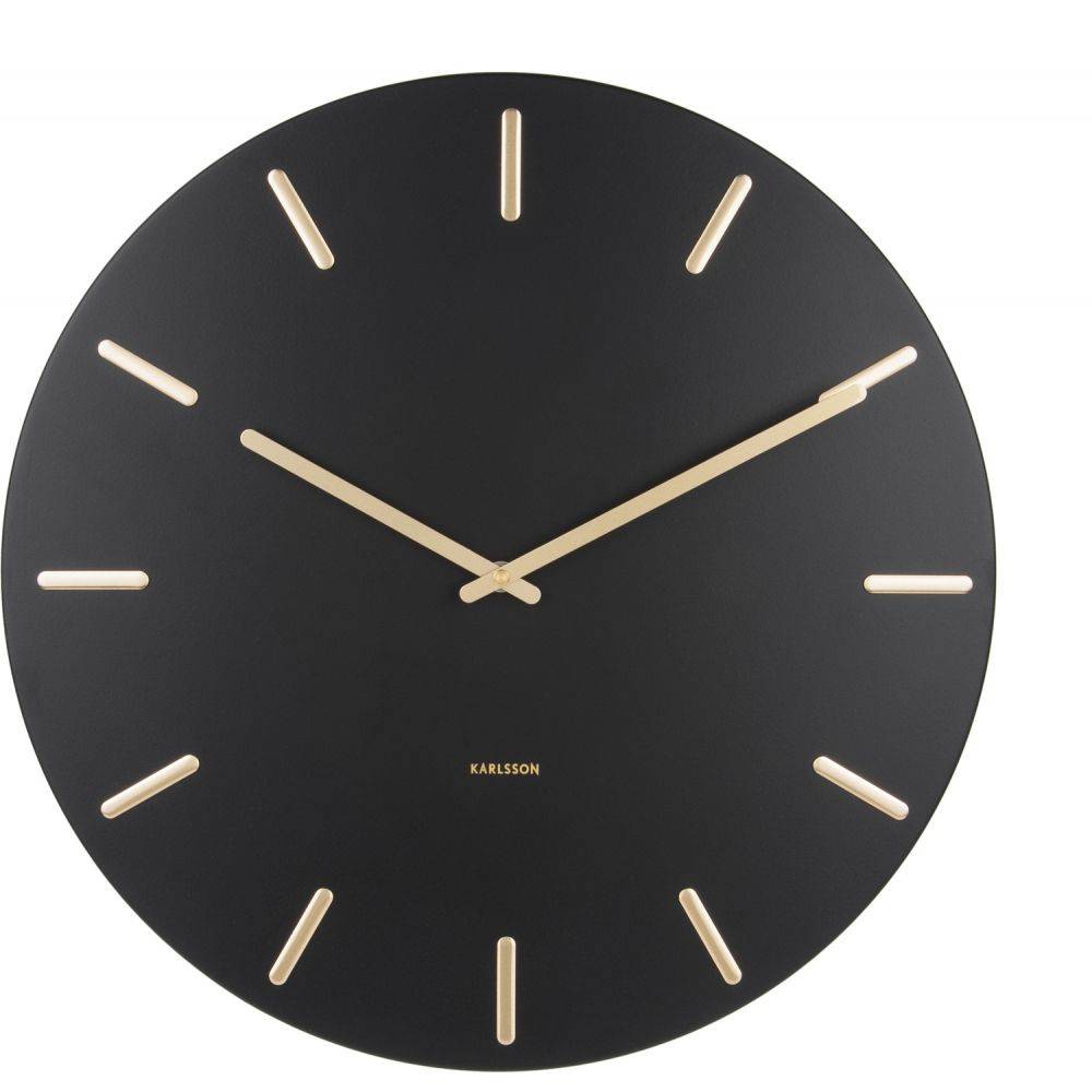 Karlsson - Horloge en métal Charme 45 cm Noir Karlsson - Imagen 3