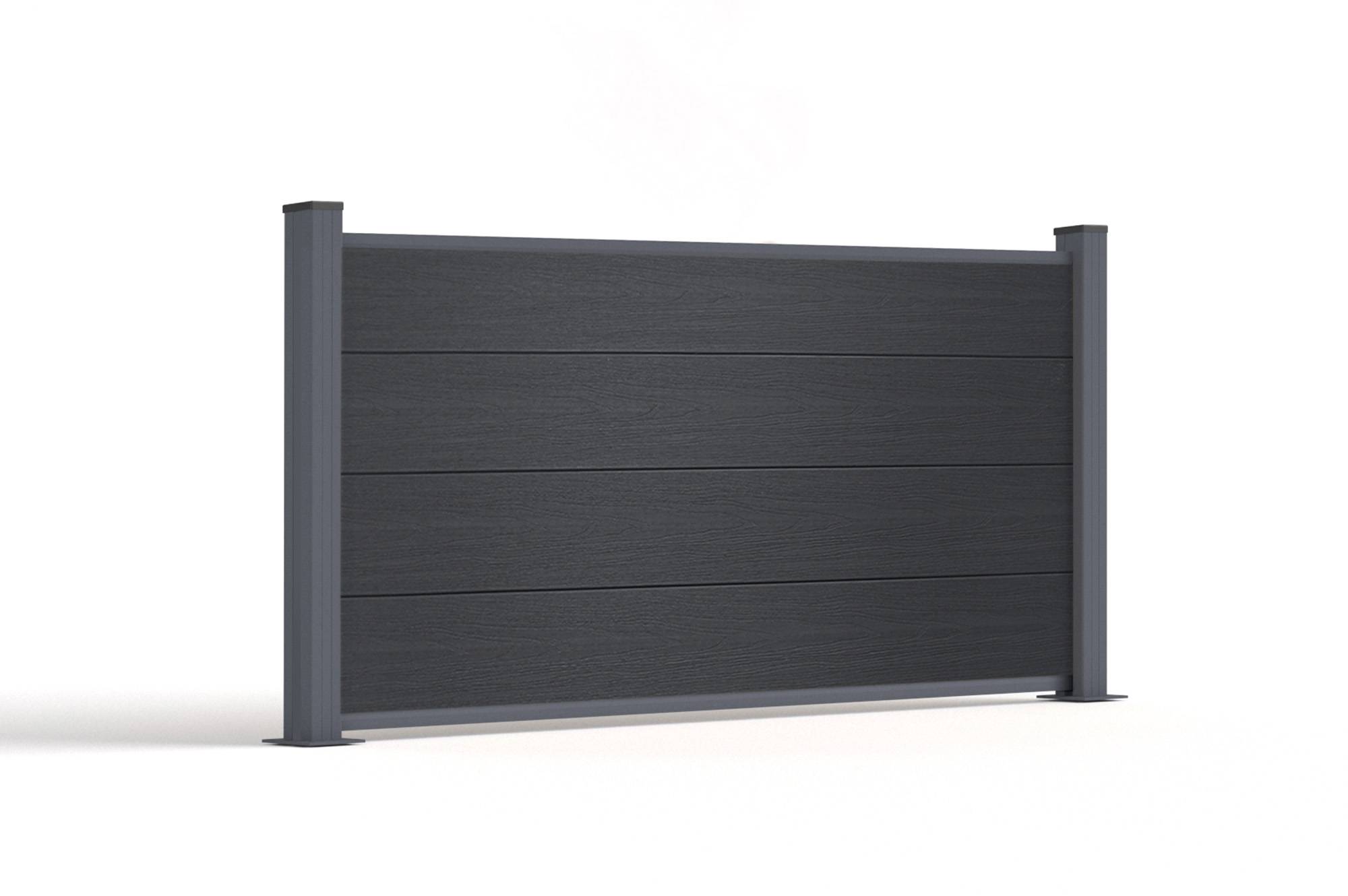 CASANOOV - Casanoov Clôture composite 2m STOCKHORN H.90 cm sur plaque grise - Image 6