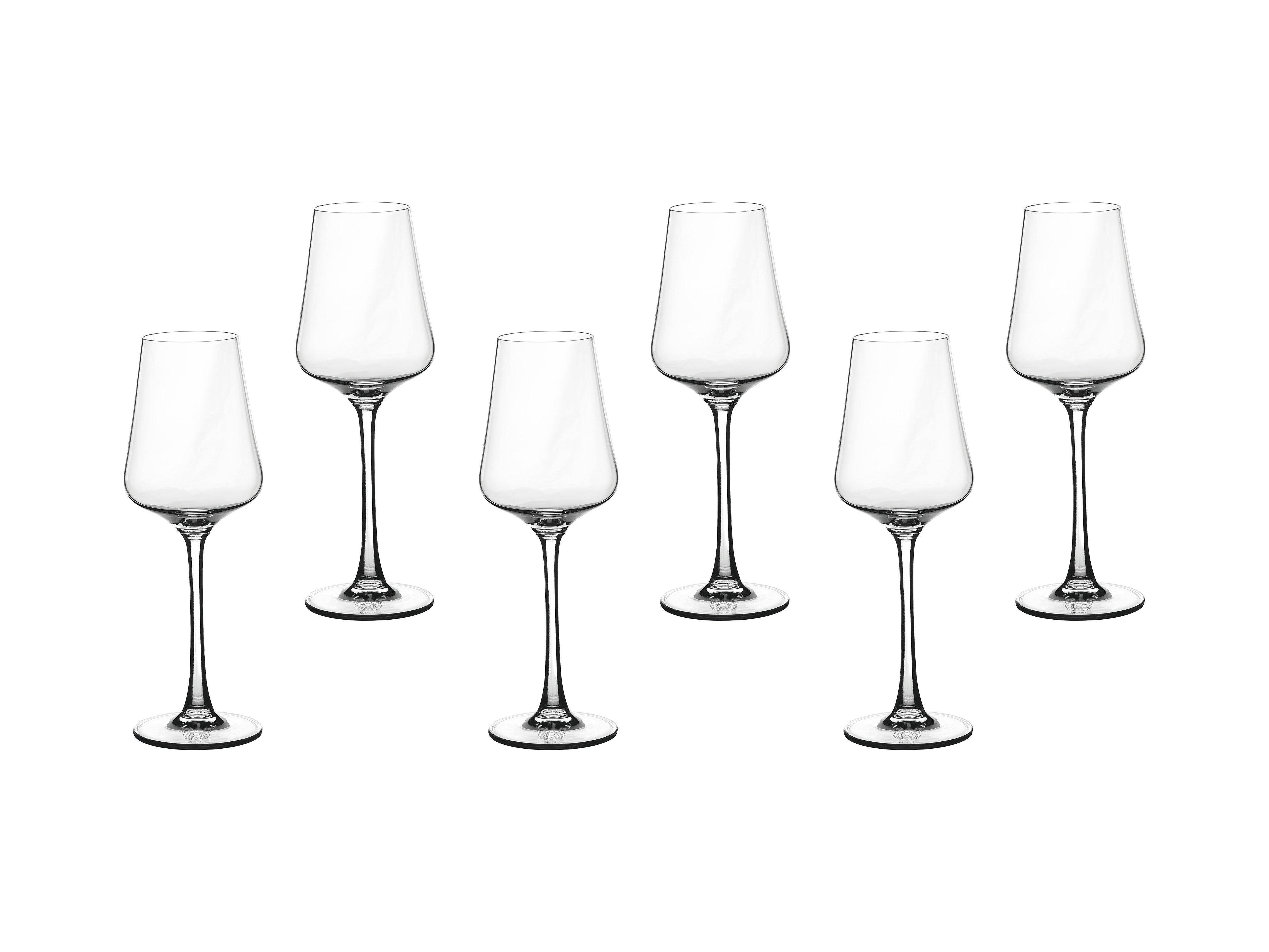 Lot de 6 Verres à vin en Cristallin (cristal sans plomb) "LAGOM", Bjorn