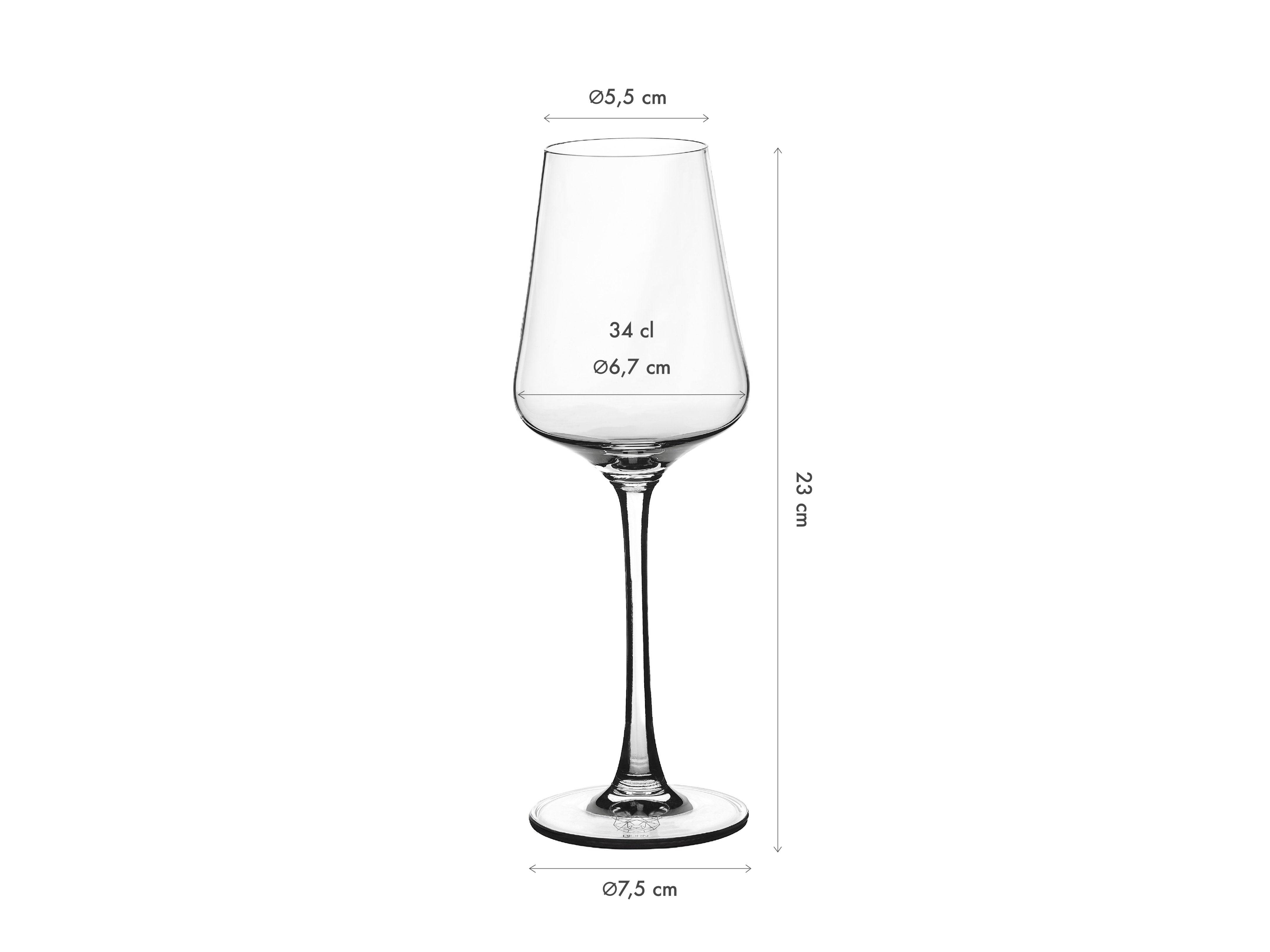 Lot de 6 Verres à vin en Cristallin (cristal sans plomb) "LAGOM", Bjorn - Image 3