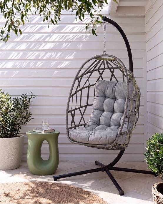 Beliani - Chaise porte-à-faux Tissu Gris GODRANO - 102x104x195- Beliani - Image 1
