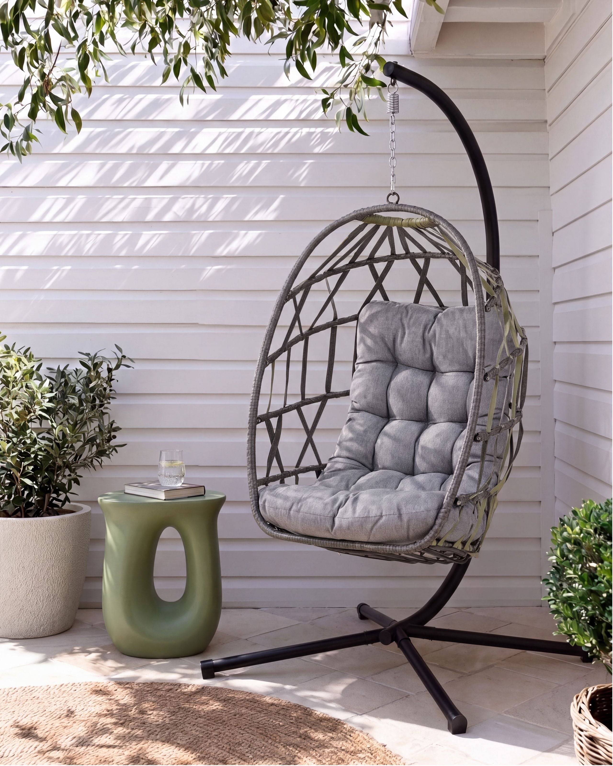 Beliani - Chaise porte-à-faux Tissu Gris GODRANO - 102x104x195- Beliani - Image 1