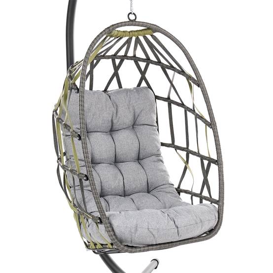 Beliani - Chaise porte-à-faux Tissu Gris GODRANO - 102x104x195- Beliani - Image 8