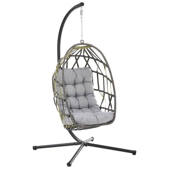 Beliani - Chaise porte-à-faux Tissu Gris GODRANO - 102x104x195- Beliani - Image 2