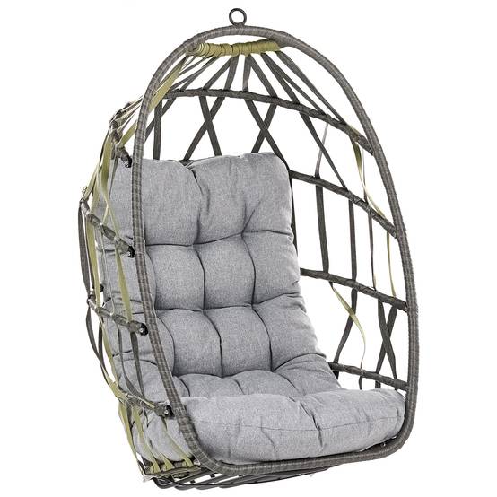 Beliani - Chaise porte-à-faux Tissu Gris GODRANO - 102x104x195- Beliani - Image 5