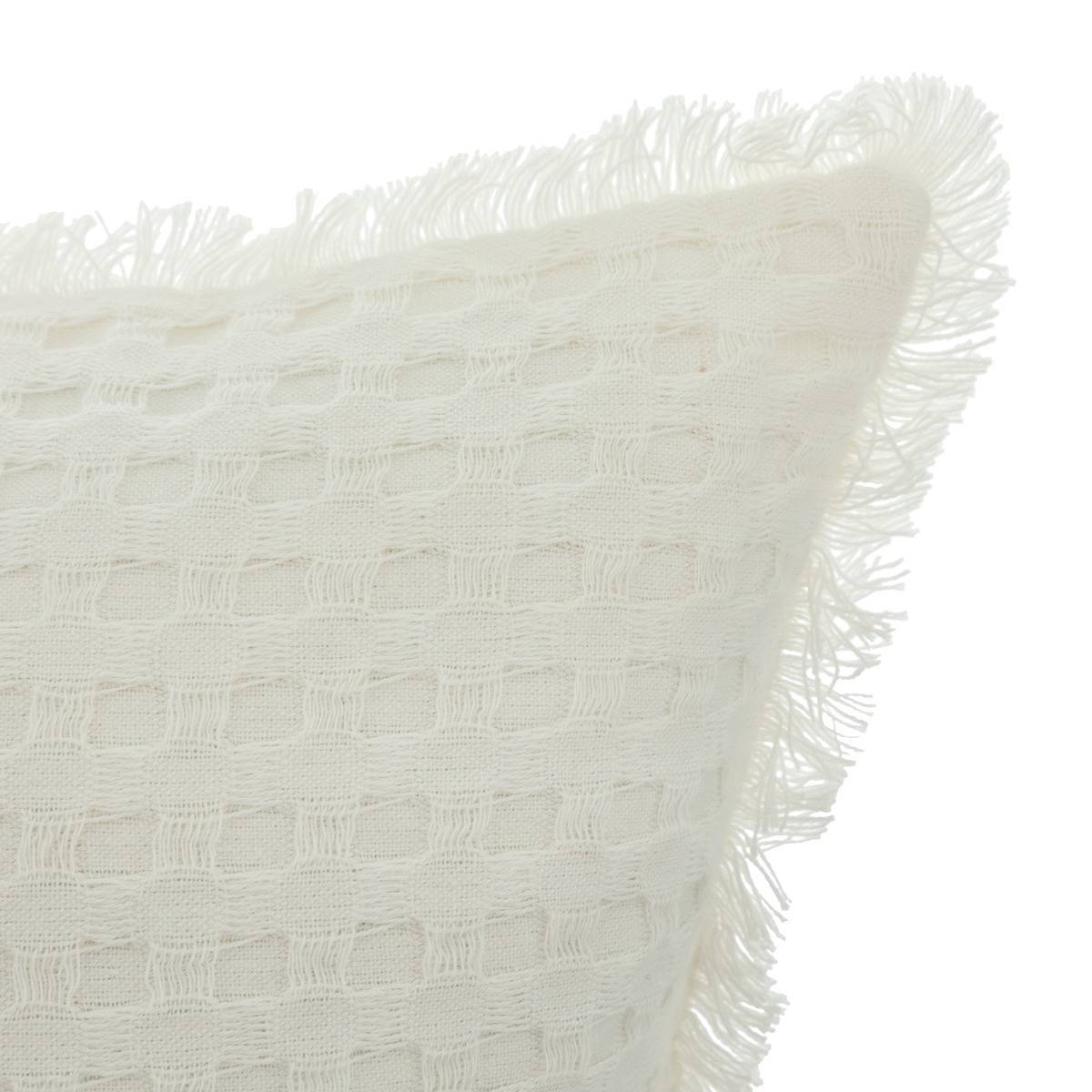 Atmosphera - Coussin nid d'abeille "Widdy" 30x50cm blanc ivoire - Atmosphera Créateur d'intérieur - Imagen 2