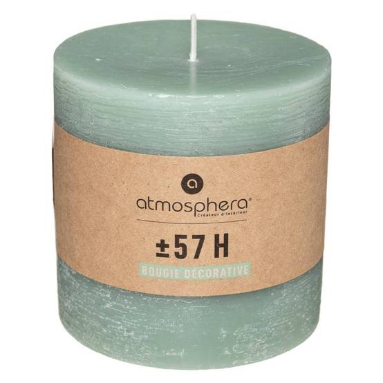 Atmosphera - Bougie rustique vert eucalyptus 663g - Atmosphera Créateur d'intérieur - Image 2