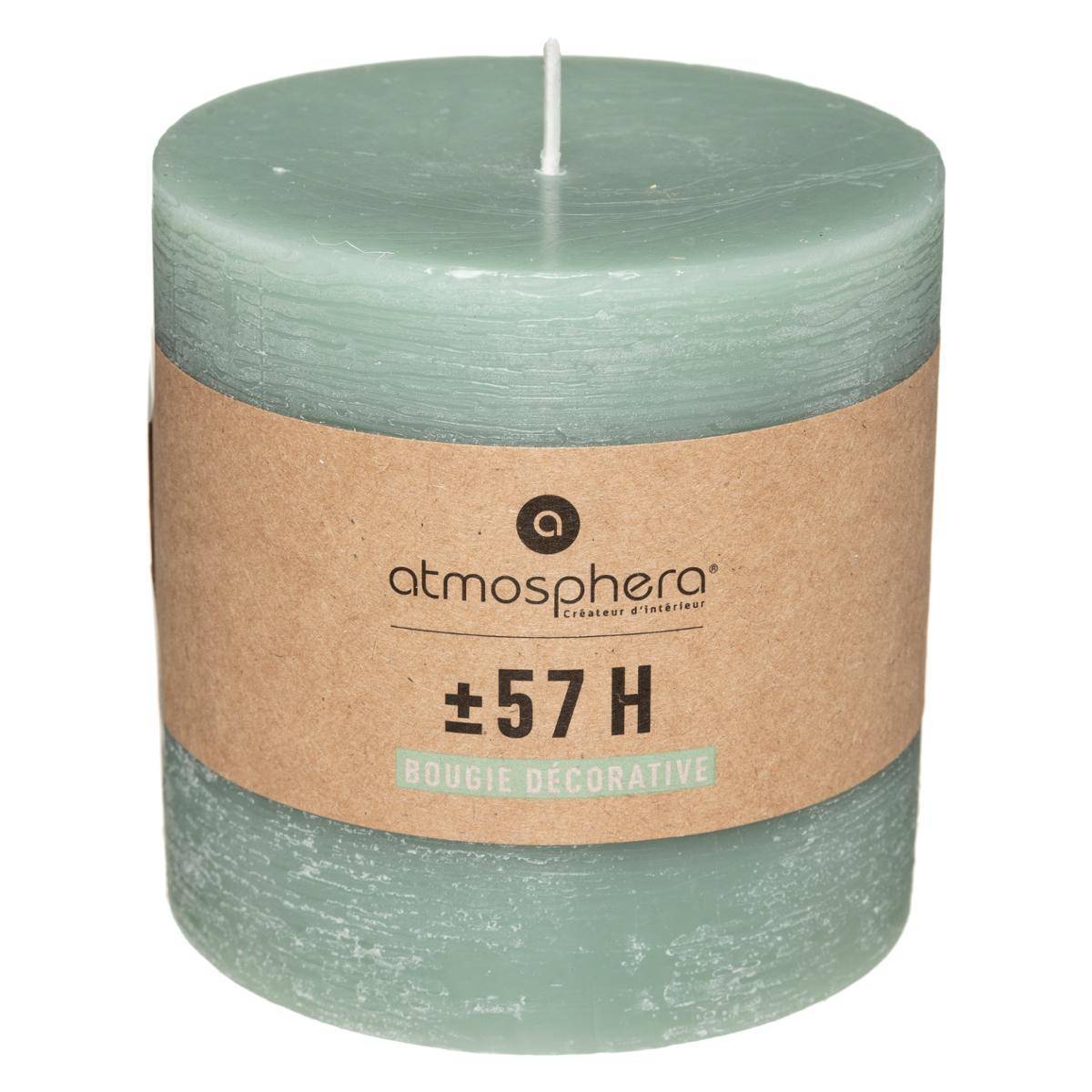 Atmosphera - Bougie rustique vert eucalyptus 663g - Atmosphera Créateur d'intérieur - Image 2