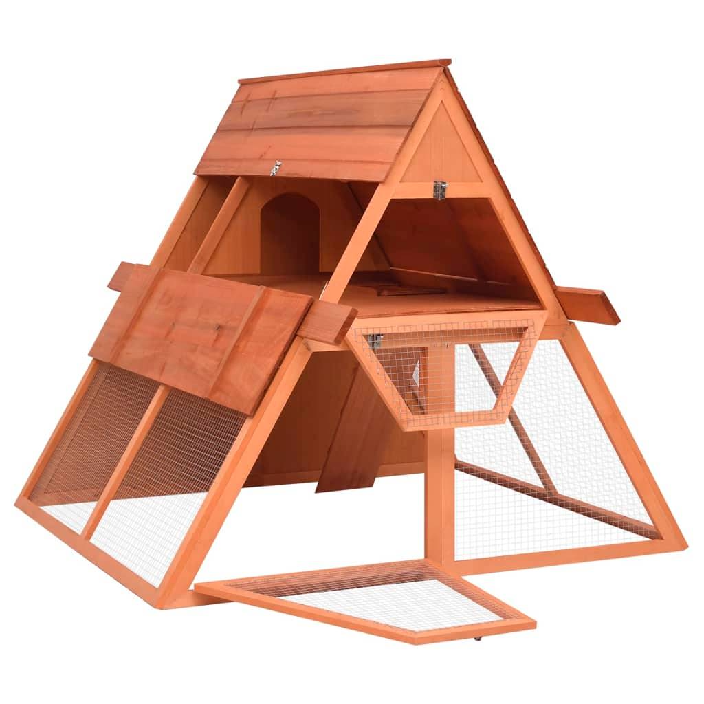 Vidaxl - Clapier 152x127x109,5 cm Bois de sapin massif vidaXL 171458 - Imagen 2