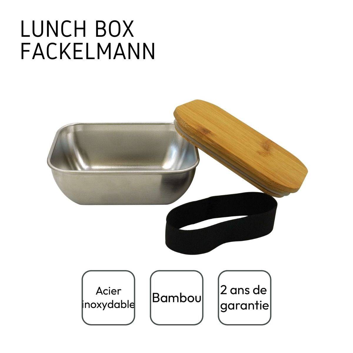 Lunch box inox micro-ondable de 400 ml Fackelmann Move - Image 4