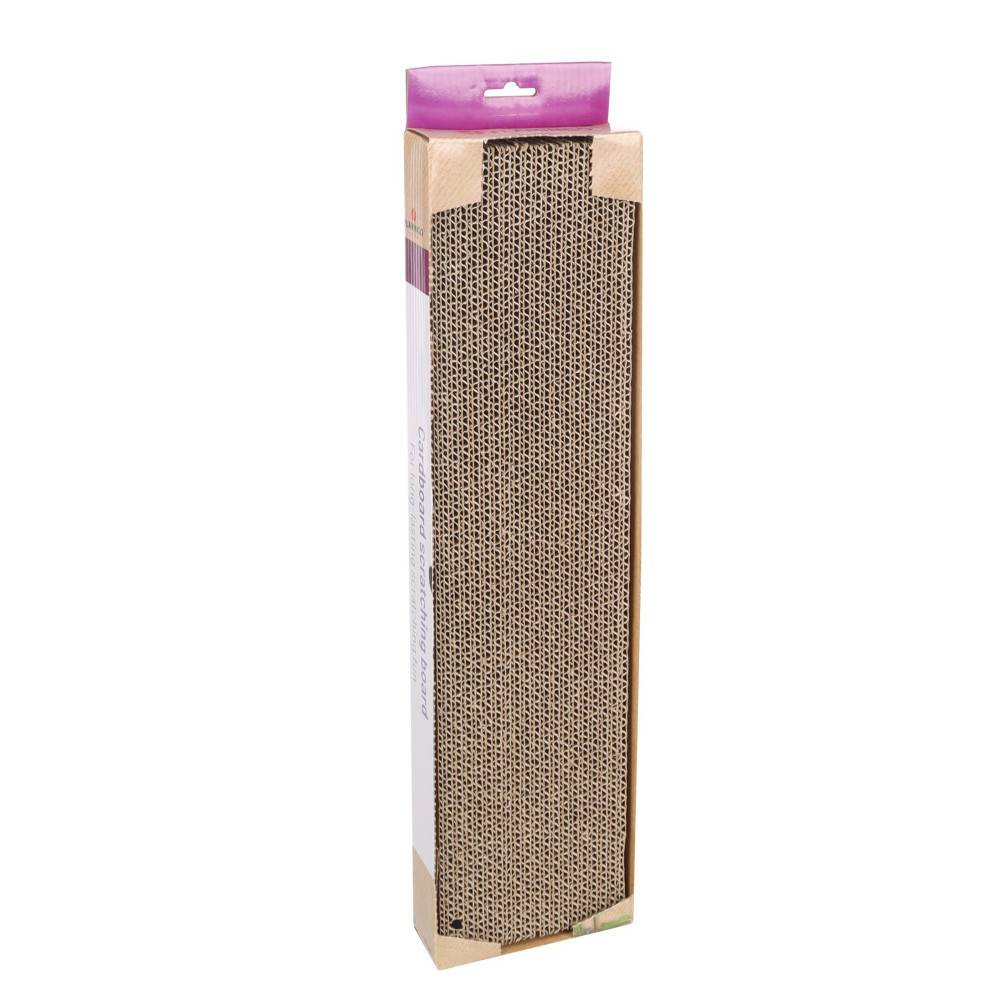 Griffoir  en carton 46 cm x 12 cm H 3.7 cm pour chat - Image 2
