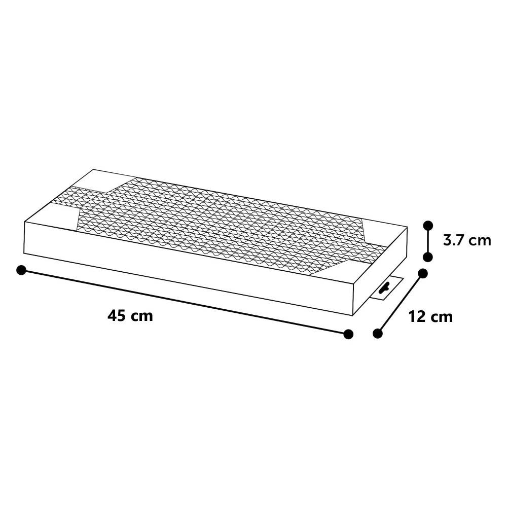 Griffoir  en carton 46 cm x 12 cm H 3.7 cm pour chat - Image 3
