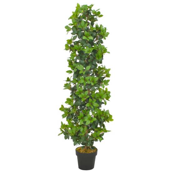 Laurier Artificiel Tronc Bois Aspect Naturel Intérieur 150 cm Vert - ComfortXL Outdoor Living - Image 1