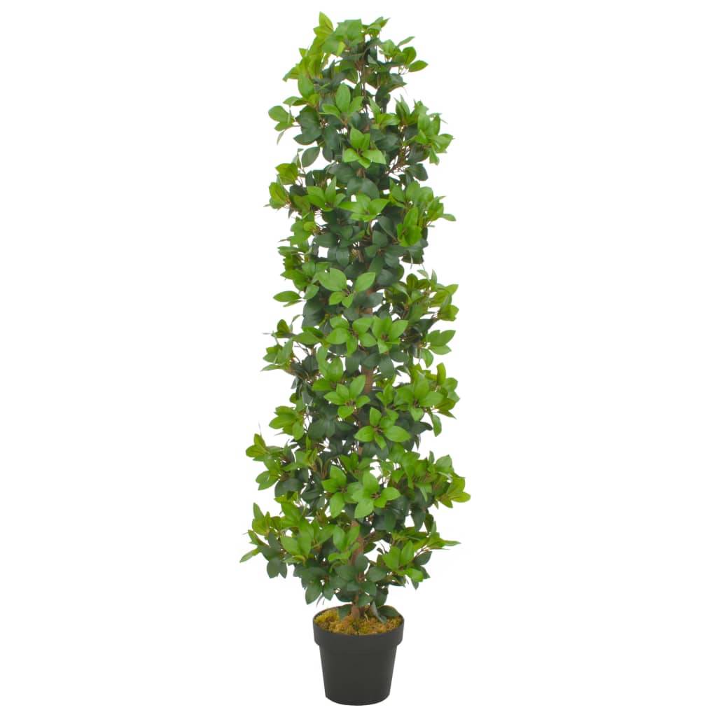 Laurier Artificiel Tronc Bois Aspect Naturel Intérieur 150 cm Vert - ComfortXL Outdoor Living - Image 1