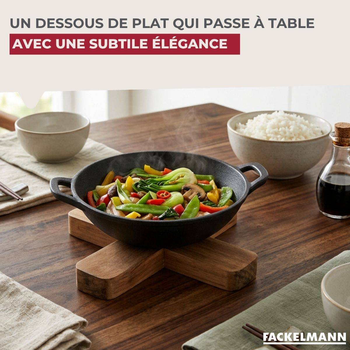 Dessous de Plat 18 cm Fackelmann Acacia - Image 5