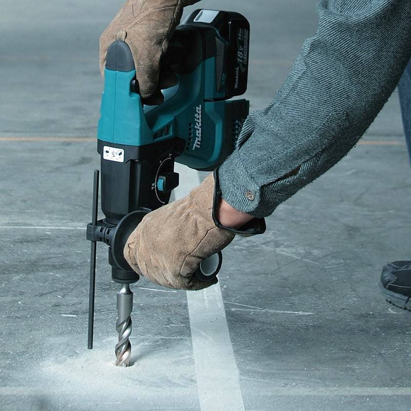 Perfo-burineur SDS-Plus LXT - MAKITA - avec 2 batteries 18V 5.0Ah, en coffret avec poignée - DHR243RTJ - Image 8