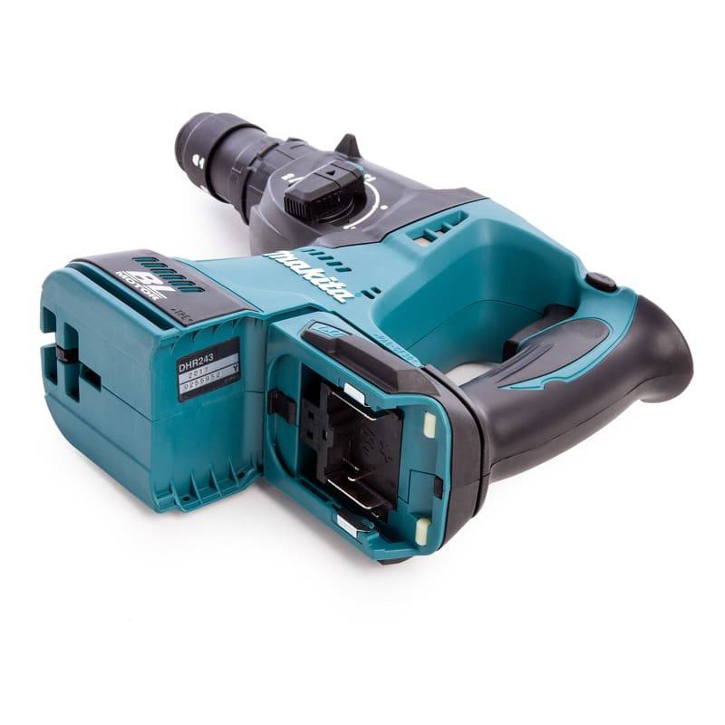 Perfo-burineur SDS-Plus LXT - MAKITA - avec 2 batteries 18V 5.0Ah, en coffret avec poignée - DHR243RTJ - Image 2
