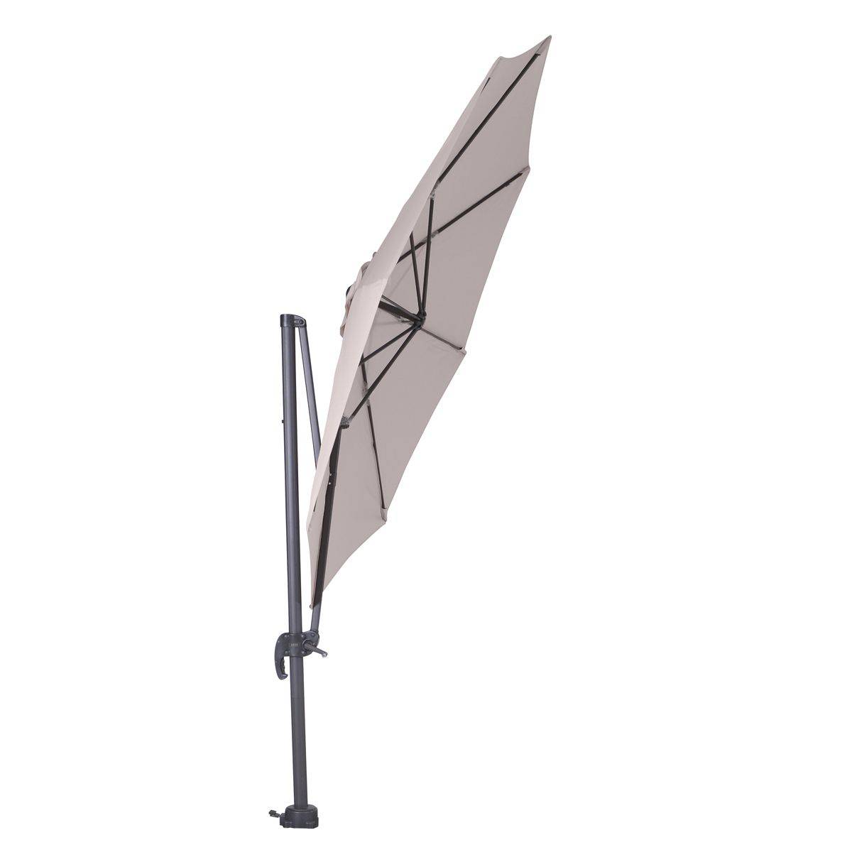 Garden Impressions - Parasol Hawaii S - Ø 300 - noir charbon - sable - Garden Impressions - Imagen 5