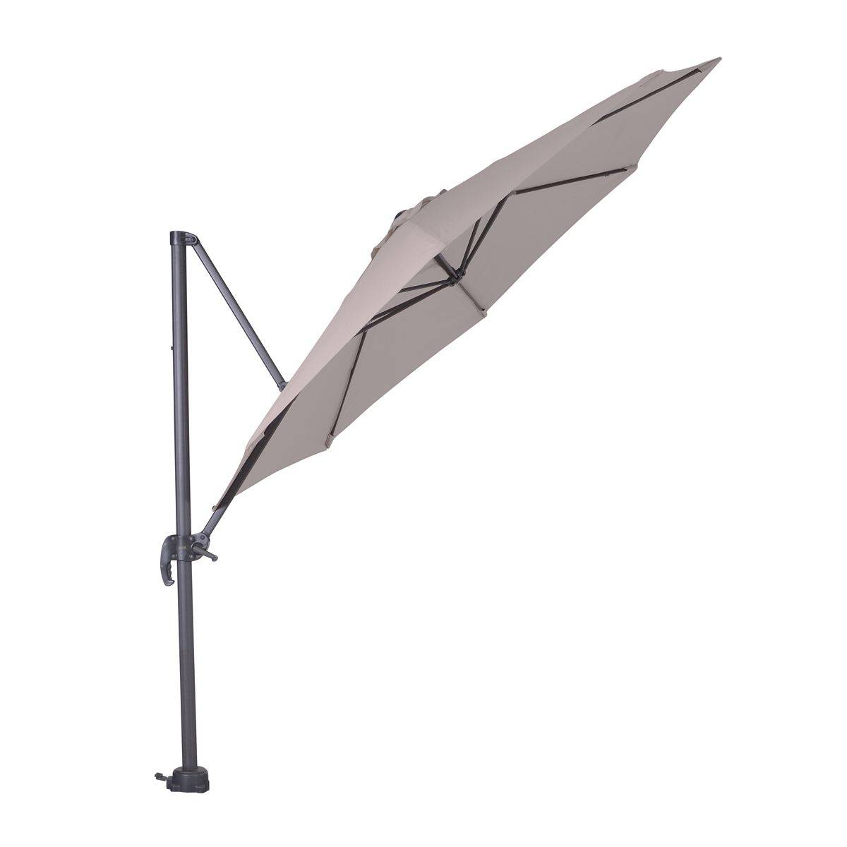 Garden Impressions - Parasol Hawaii S - Ø 300 - noir charbon - sable - Garden Impressions - Imagen 4