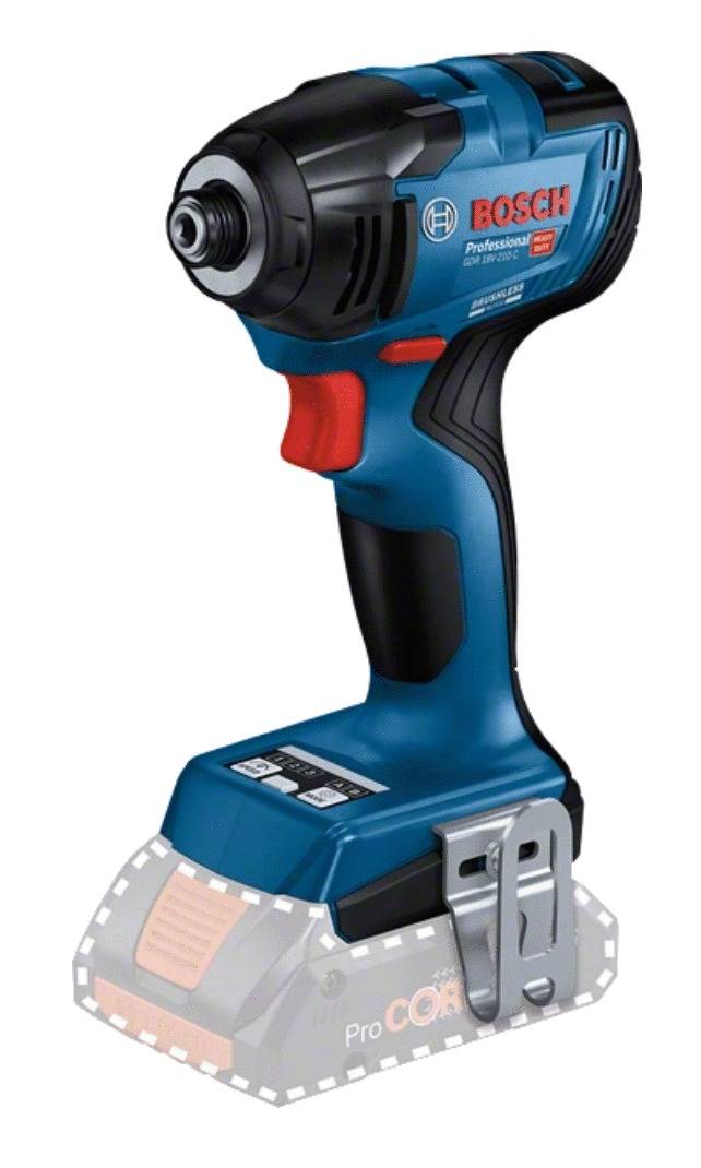 Bosch - Visseuse à chocs 18V GDR 18V-210 C (sans batterie ni chargeur) + coffret L-BOXX 136 – BOSCH - 06019J0101 - Imagen 2