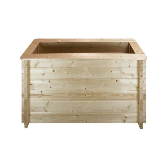 Timbela - Carre Potager Exterieur Bois 118x38xH69 cm - Jardinieres Exterieur pour Fleurs, Herbes aromatiques, Légumes - 28 mm d’épaisseur - Timbela M615 - Image 4