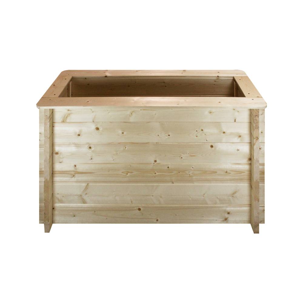 Timbela - Carre Potager Exterieur Bois 118x38xH69 cm - Jardinieres Exterieur pour Fleurs, Herbes aromatiques, Légumes - 28 mm d’épaisseur - Timbela M615 - Image 4