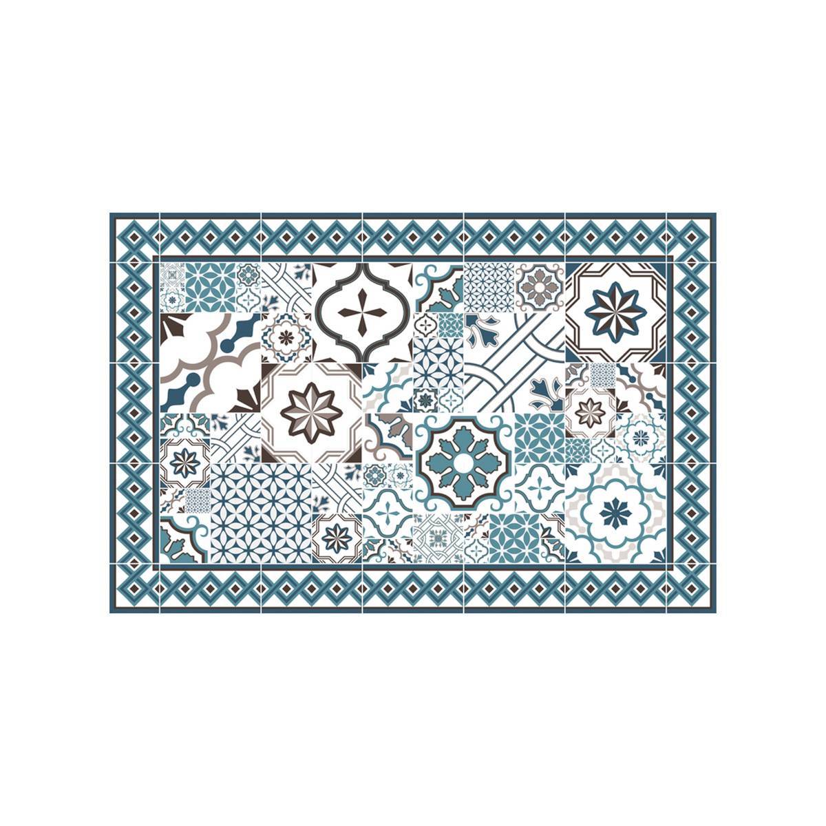 Atmosphera - Tapis "Vinyl" mosaïque 50x75cm - Atmosphera Créateur d'intérieur - Imagen 2