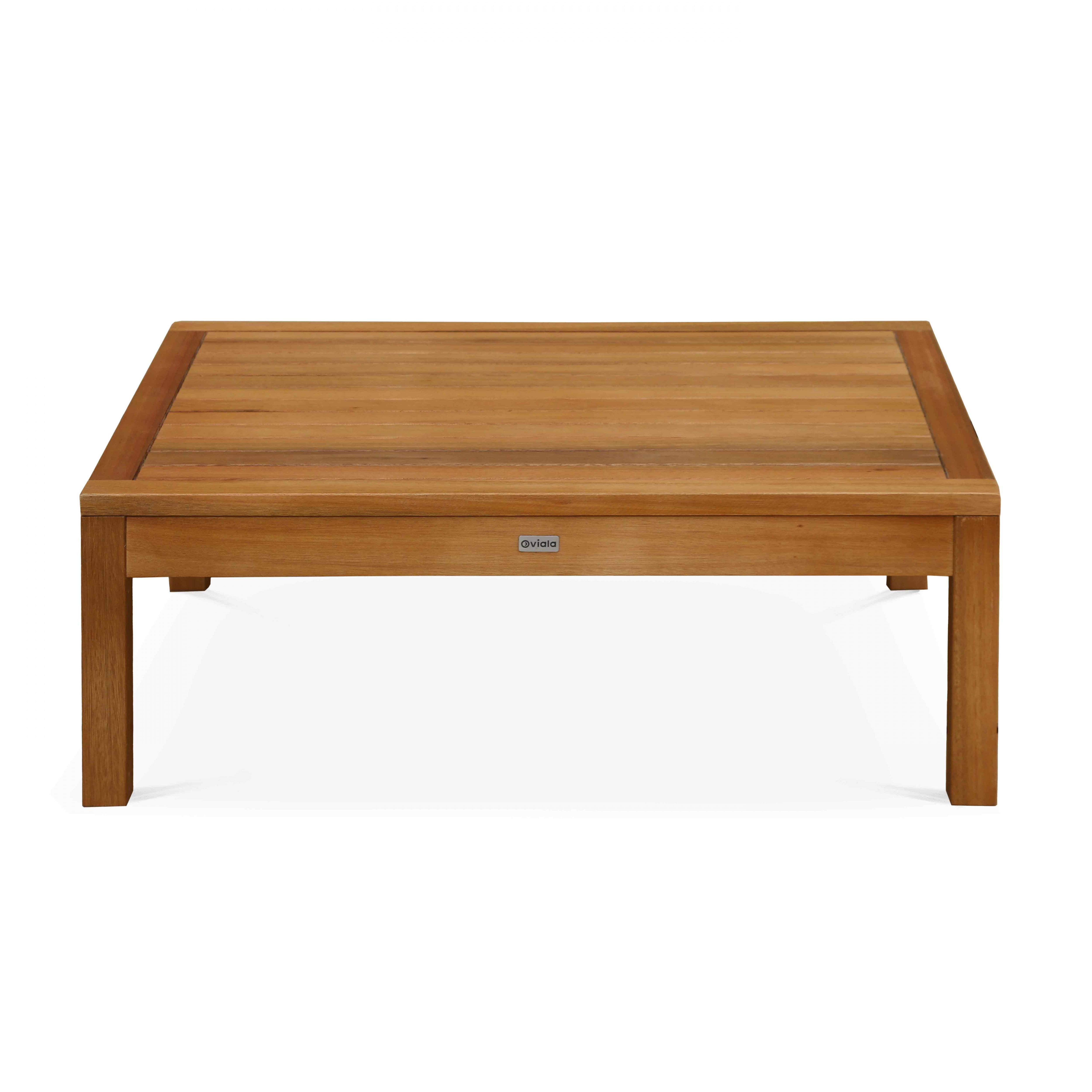 Oviala - Table basse de jardin en bois 80 x 60 x 30 cm Maupiti Maupiti - Oviala - Imagen 4