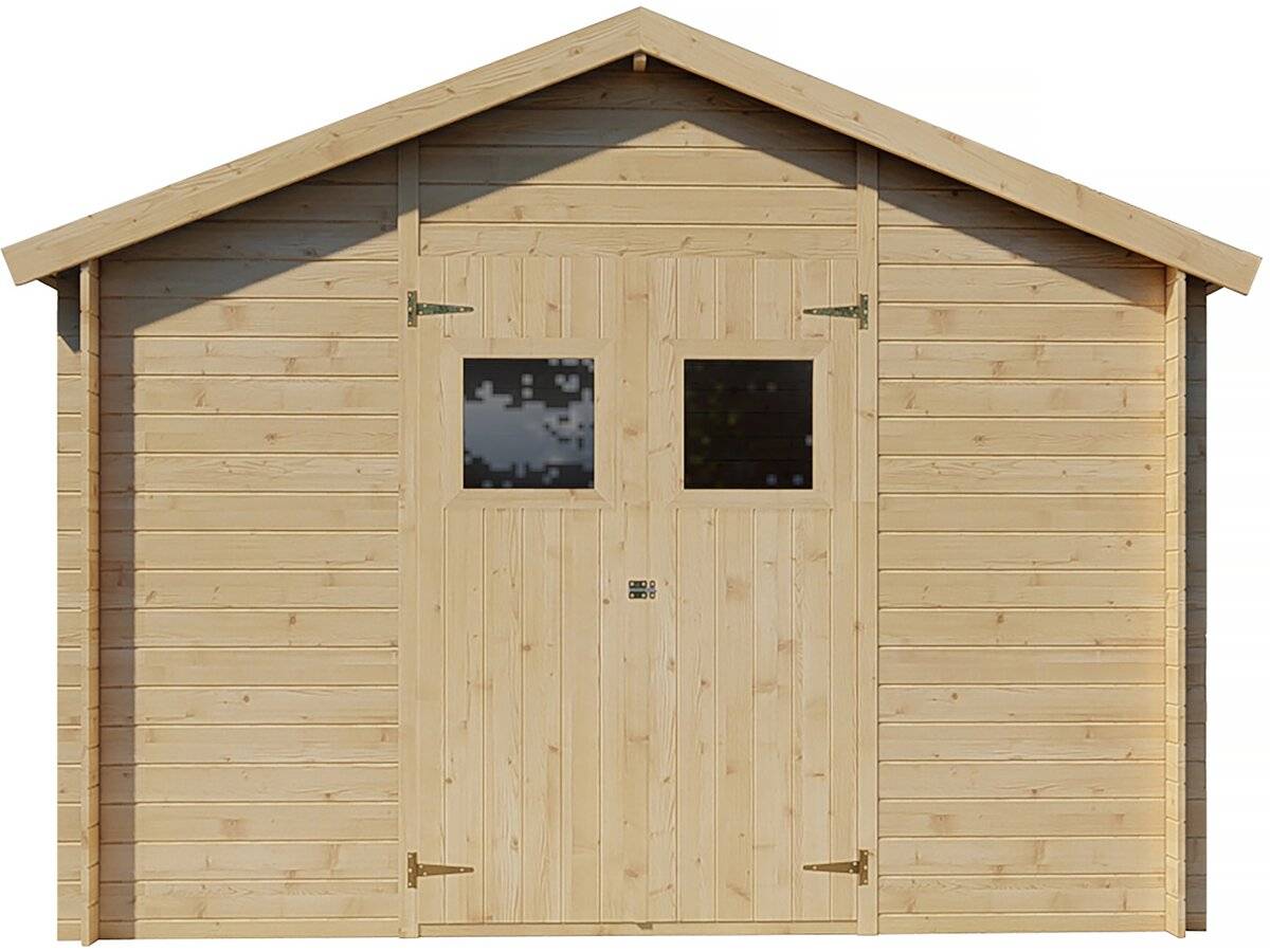 Abri De Jardin Bois 9m2 "gers" - 300 X 300 X 238 Cm - 19 Mm -habitat Et Jardin - Imagen 1