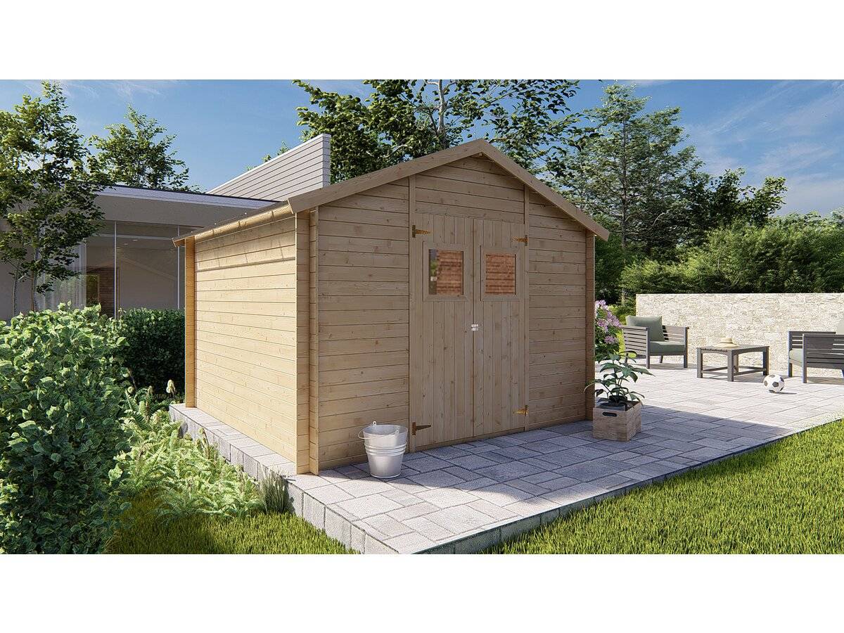 Abri De Jardin Bois 9m2 "gers" - 300 X 300 X 238 Cm - 19 Mm -habitat Et Jardin - Imagen 2