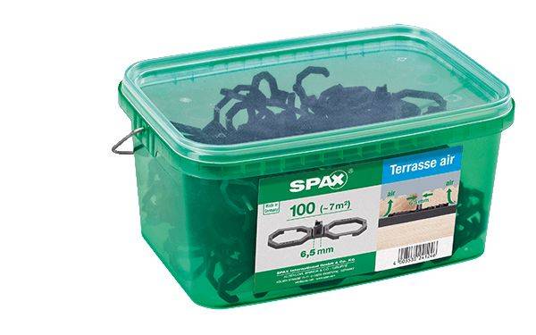 Espaceurs et aérateurs pour terrasses SPAX Air - 6,5 mm - 100 pcs - 4009422565009 - Imagen 2