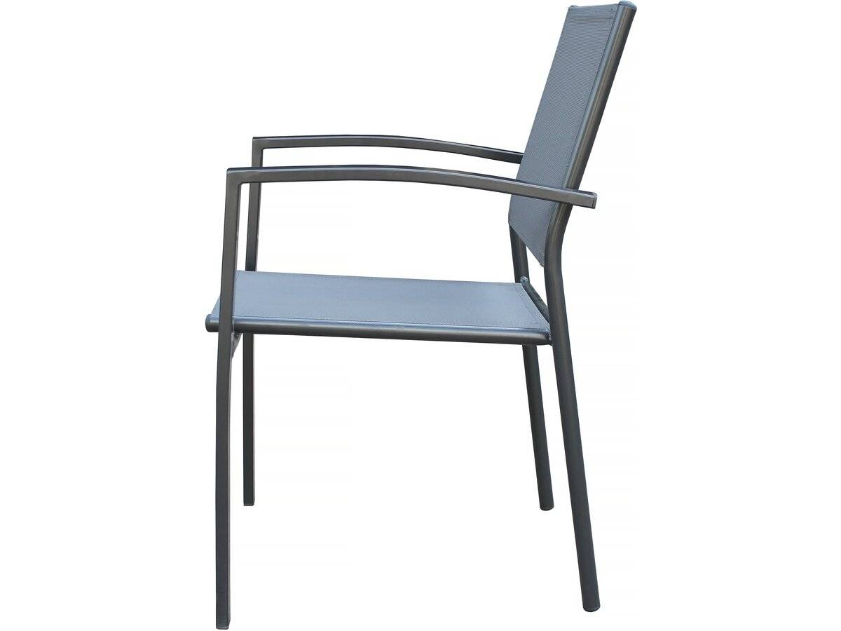Habitat Et Jardin - Lot De 6 Chaises De Jardin En Aluminium "lyraya" - Anthracite -habitat Et Jardin - Imagen 4