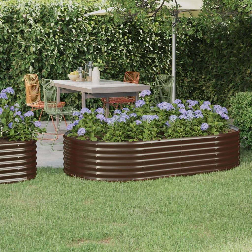 Vidaxl - Lit surélevé de jardin Acier galvanisé marron vidaXL 318990 - Image 1