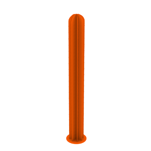 Cactus en métal - Orange 1m - Image 1