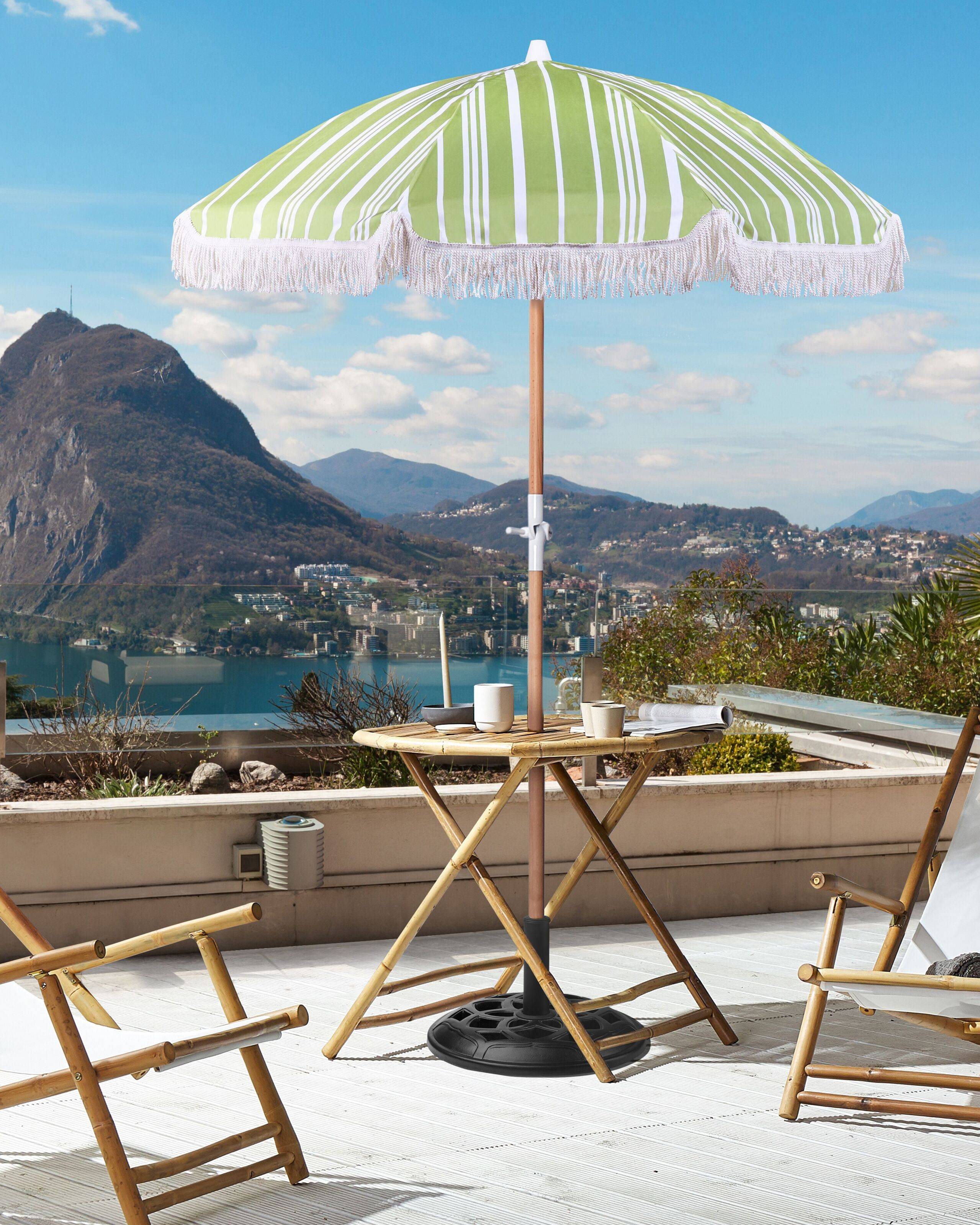Beliani - Parasol droit Tissu Vert MONDELLO - Beliani - Imagen 1