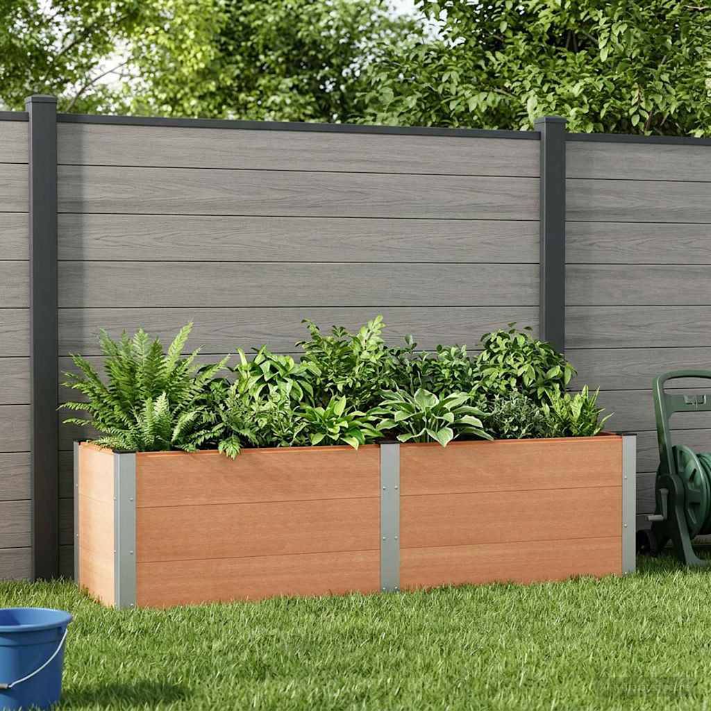 Prolenta Premium - Jardinière aluminium marron 200 x 50 x 54 cm - Prolenta premium p3110.5 - Image 2