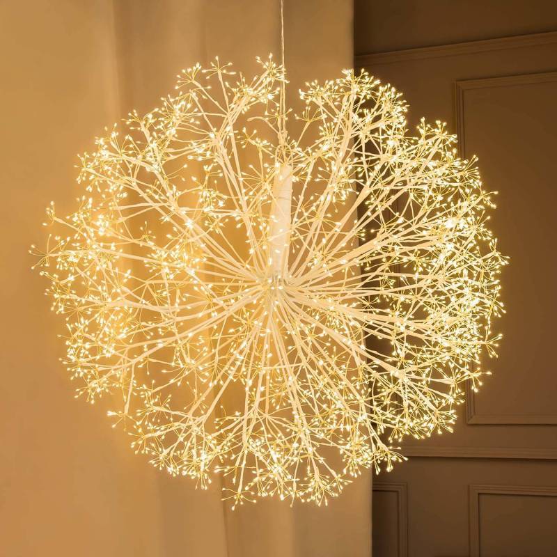 Lotti - Branche Sphère Riche RICH Blanche Ø100cm 3780 MicroLED FlashLED avec Rameaux de Led 5m+Ø100cm Lotti - Image 7