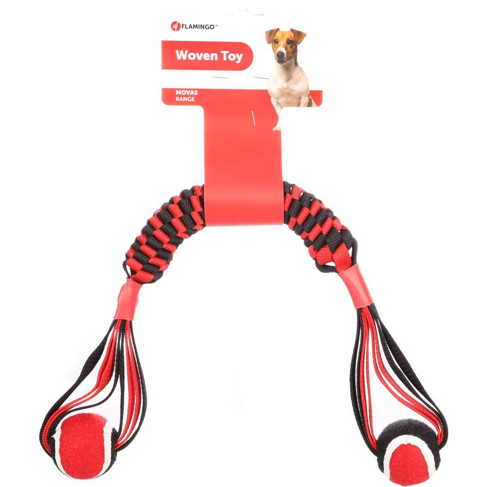 Bâton tissé Movas avec balle de tennis 55 cm jeux pour chien - Imagen 1
